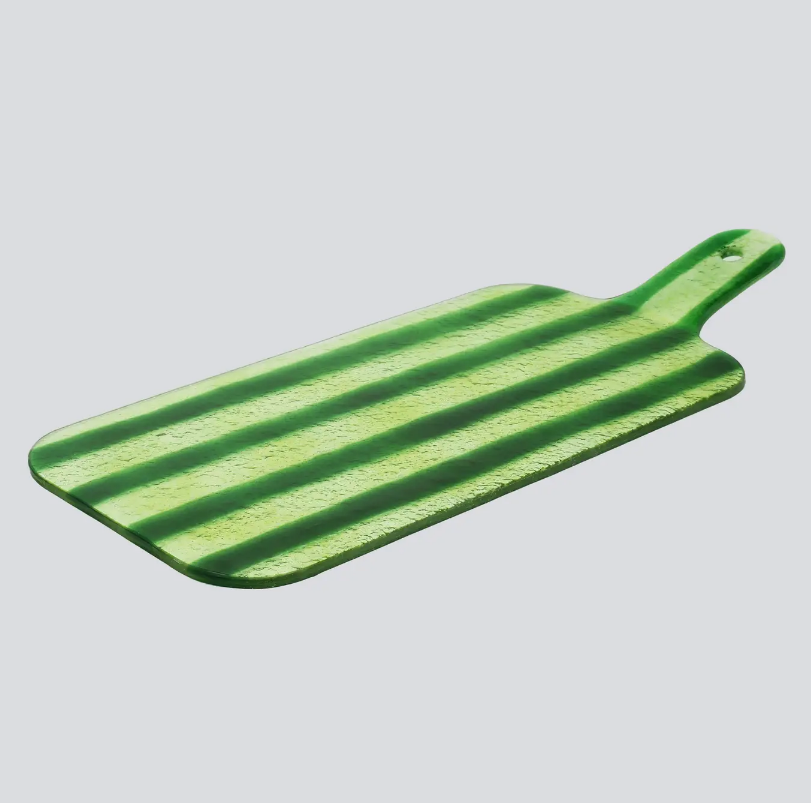 Glazen Borrelplank 38x15 cm | Groen