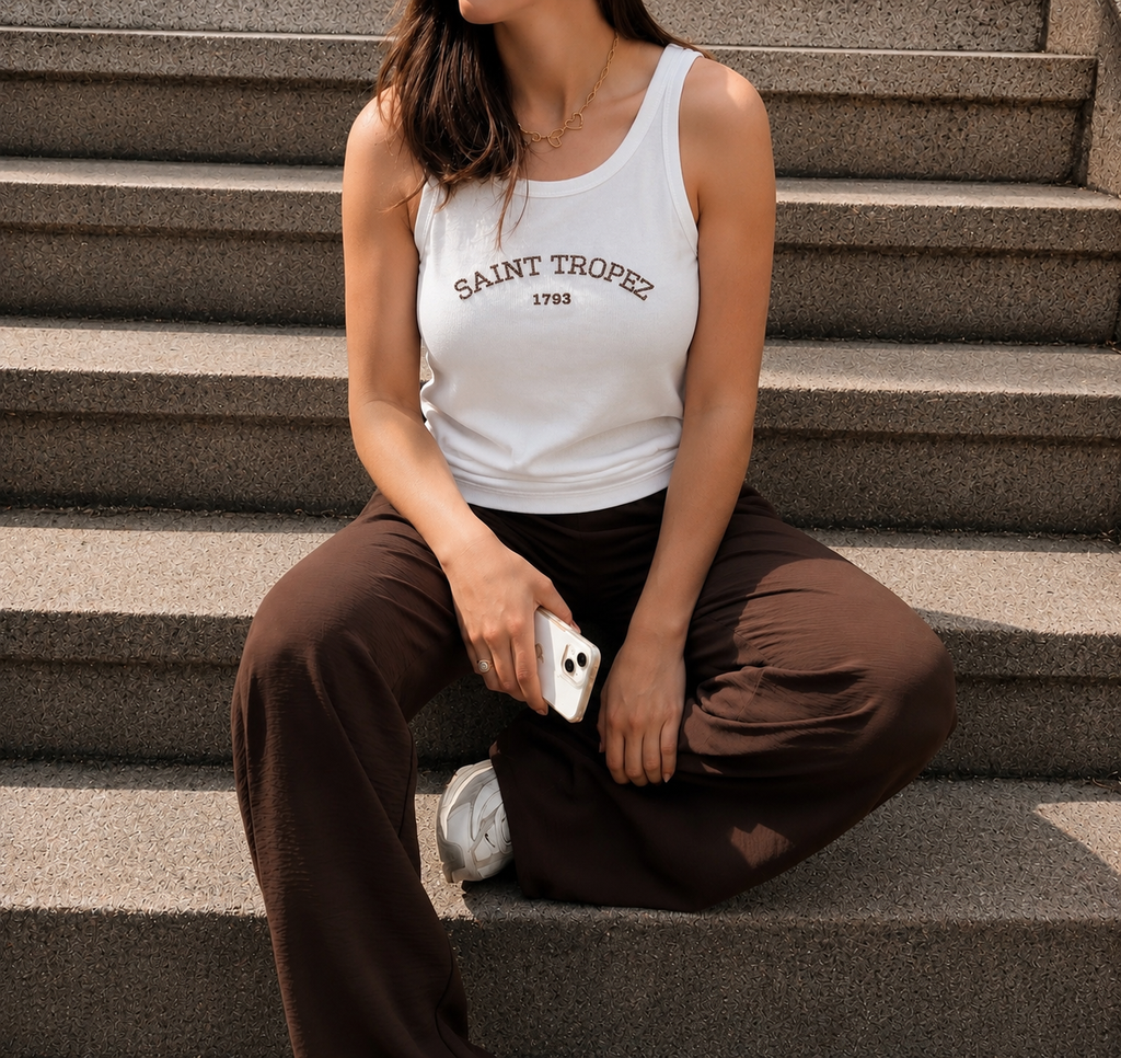 Top Saint Tropez | Wit