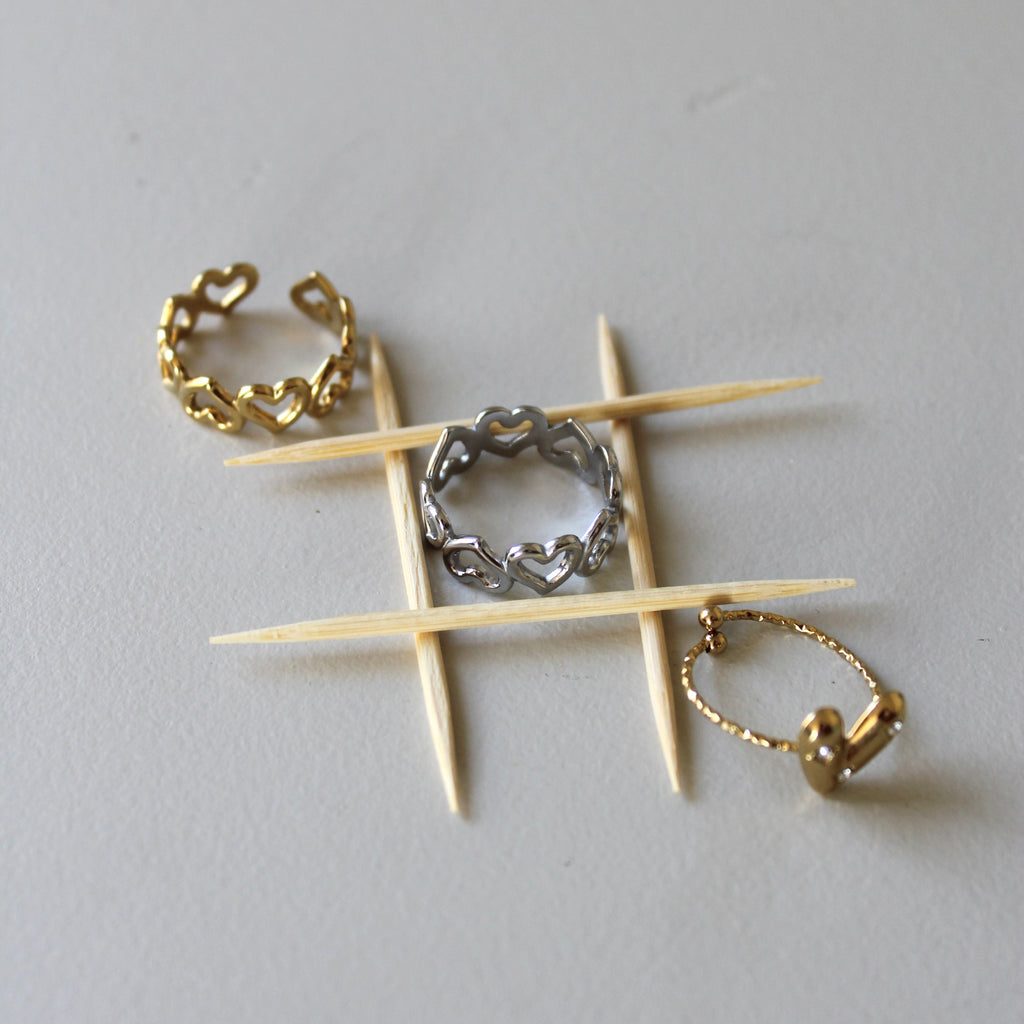Ring Statement Hart Zilver | Stainless Steel