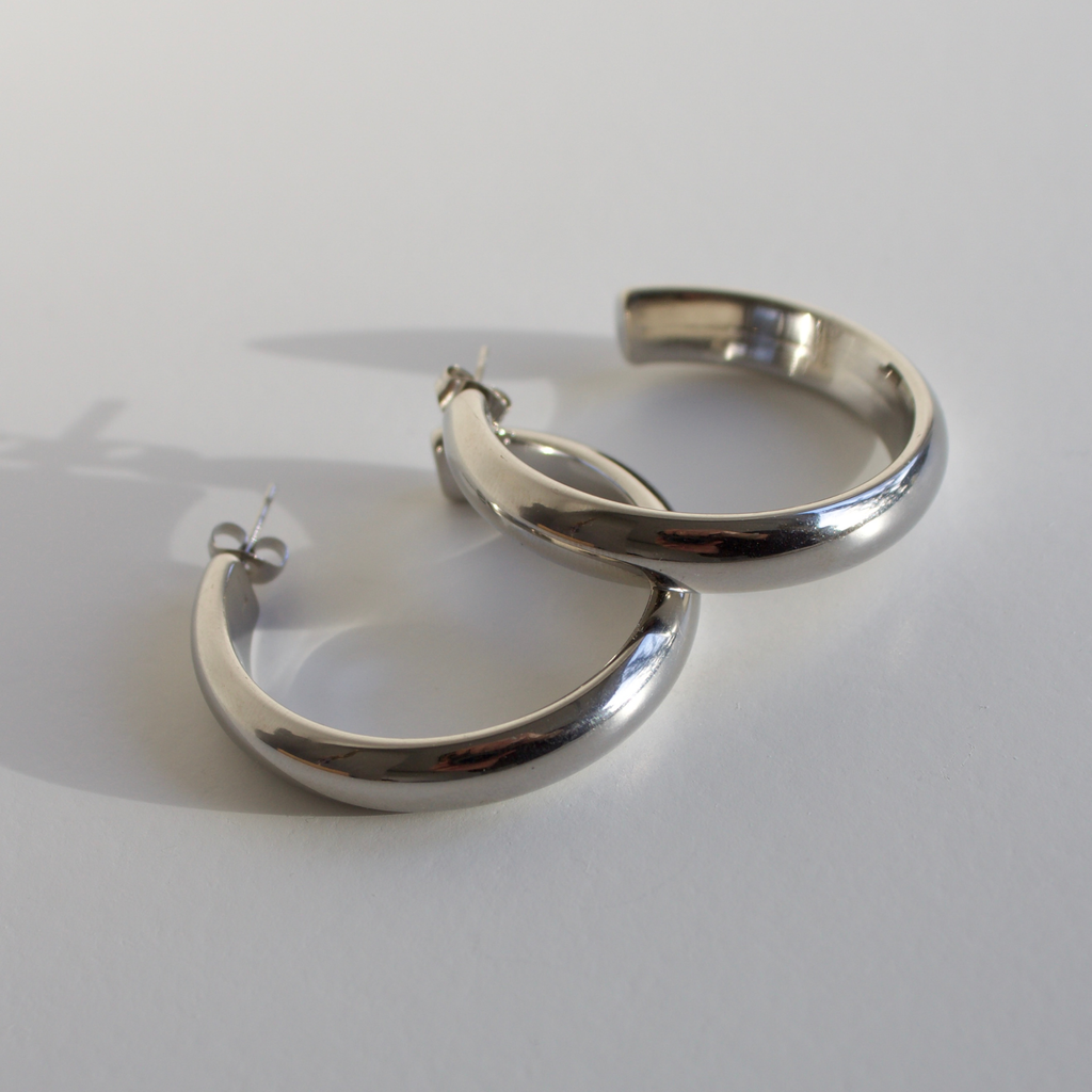 Oorbellen Hoops Silver | Stainless Steel