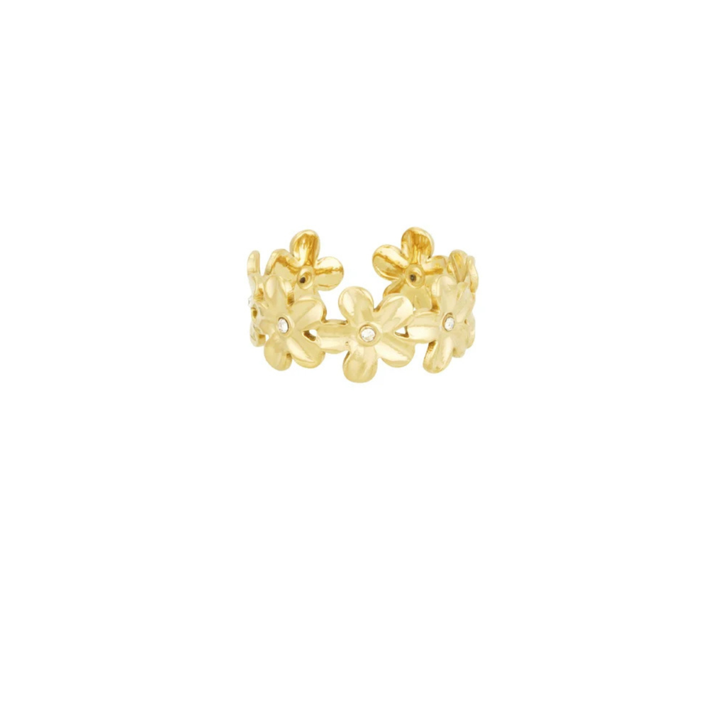 Ring Bloom Goud | Stainless Steel