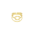 Ring Knoop Goud | Stainless Steel