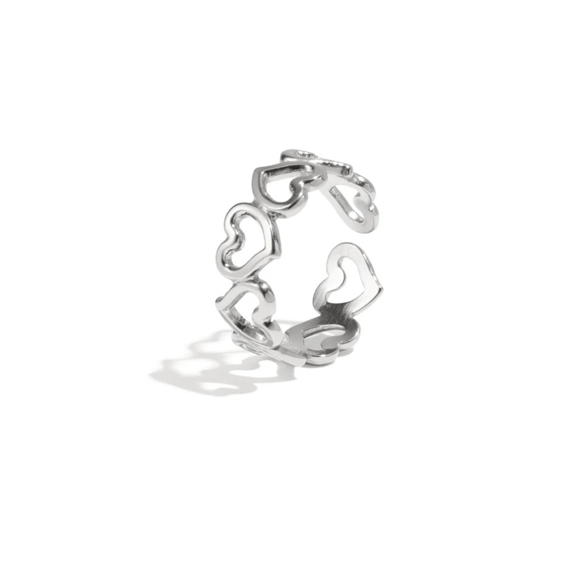 Ring Statement Hart Zilver | Stainless Steel