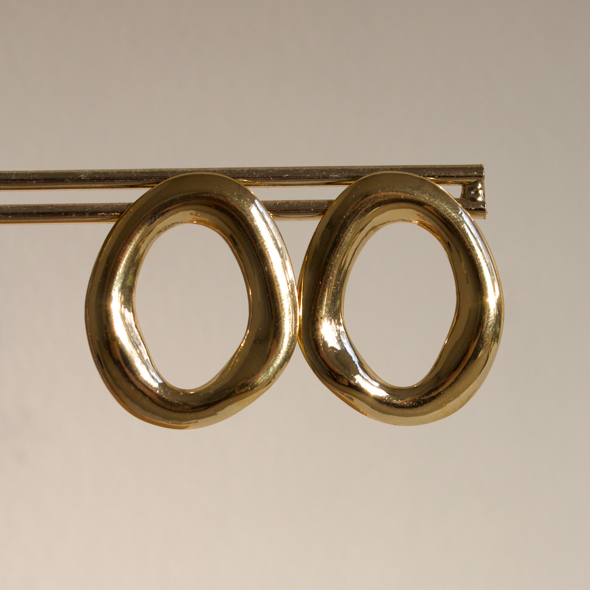 Oorbellen Oval Gold | Stainless Steel