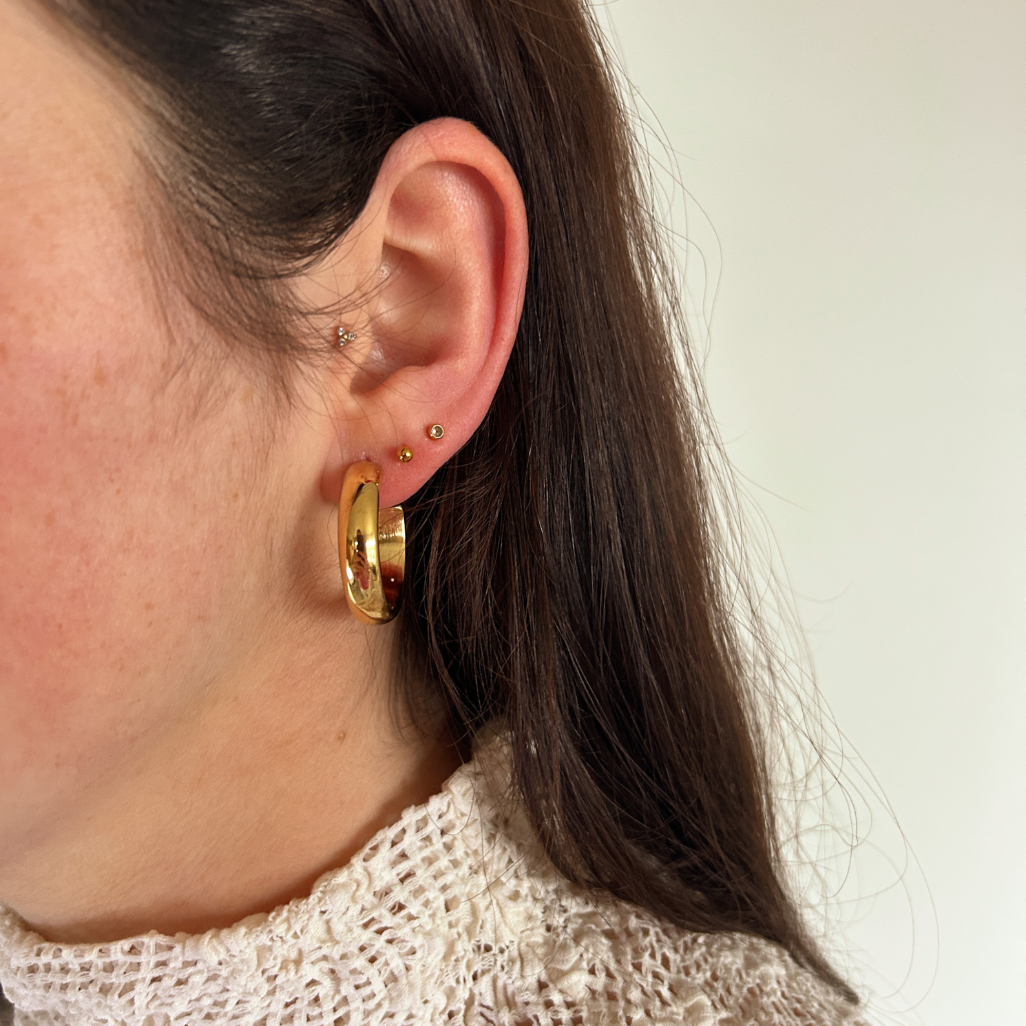 Oorbellen Hoops Gold | Stainless Steel
