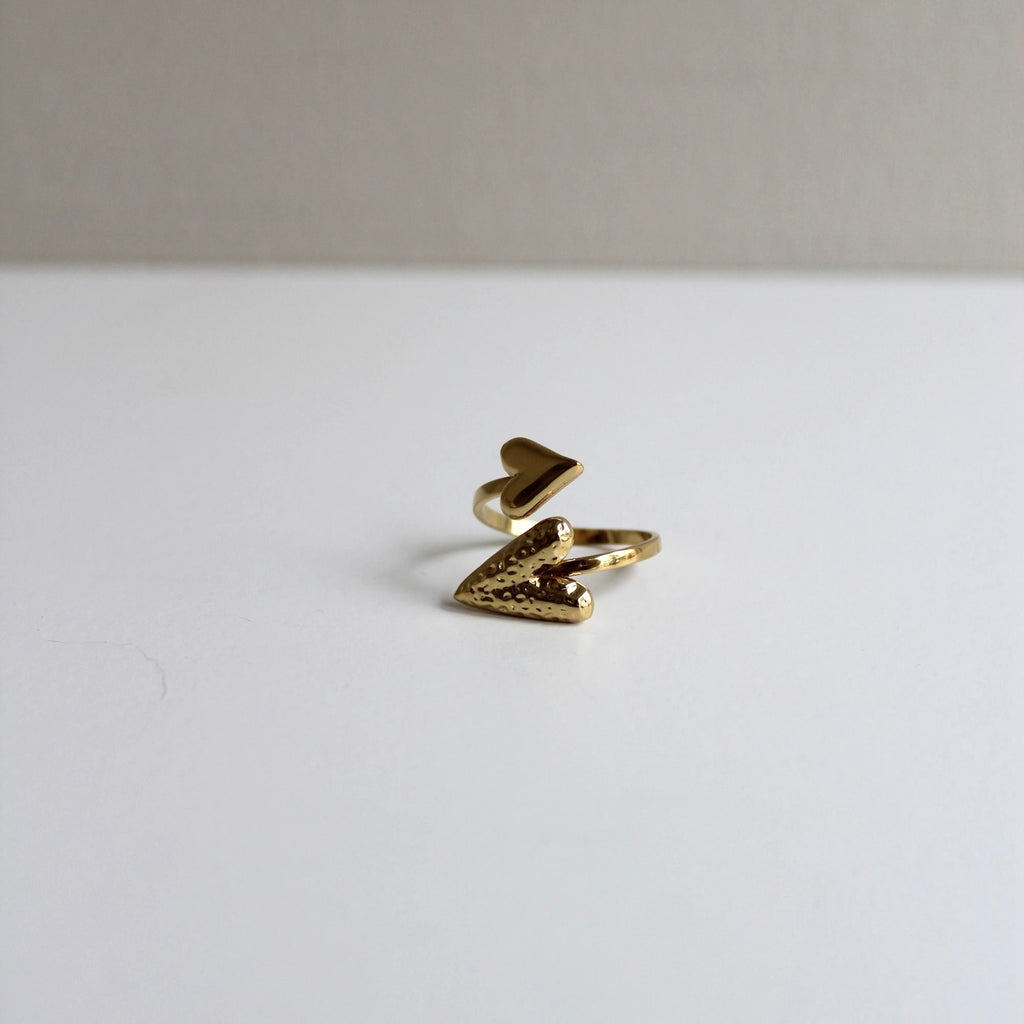 Dual Effect Ring Goud | Stainless Steel