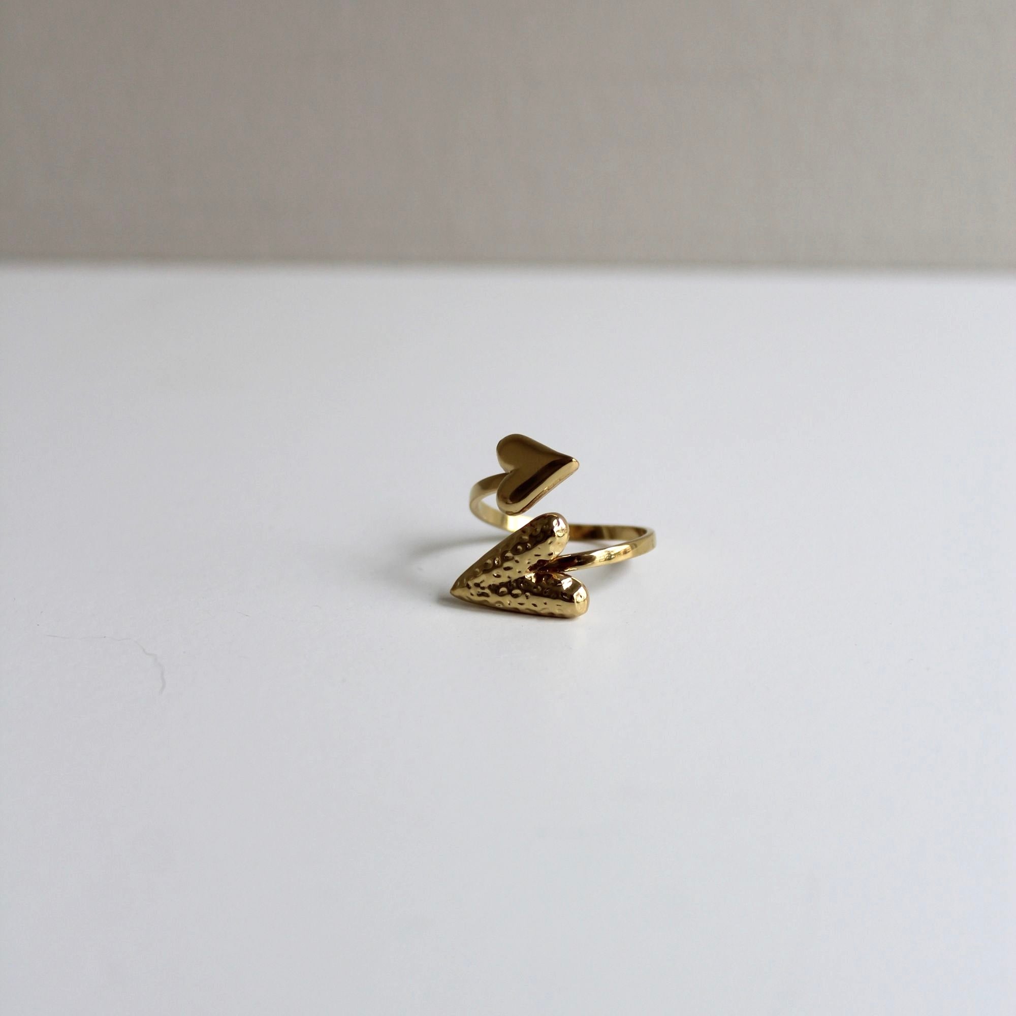 Dual Effect Ring Goud | Stainless Steel