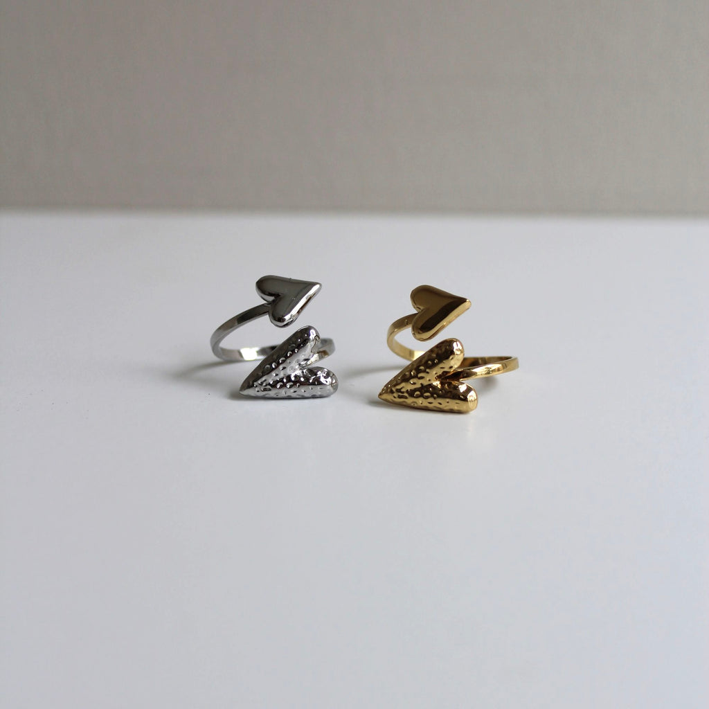 Dual Effect Ring Goud | Stainless Steel