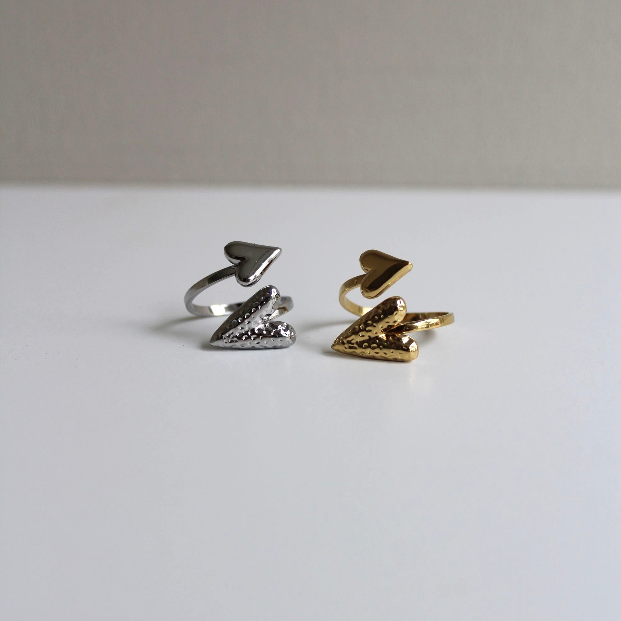 Dual Effect Ring Goud | Stainless Steel