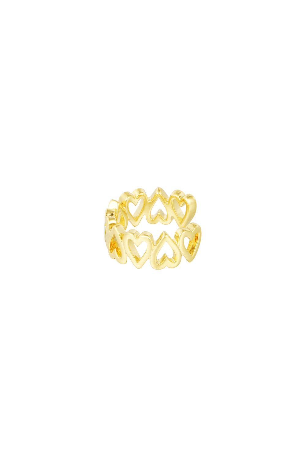 Gouden Earcuff Hart | Stainless Steel
