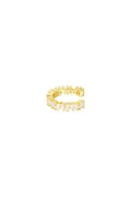Gouden Earcuff Bold Sparkle | Stainless Steel