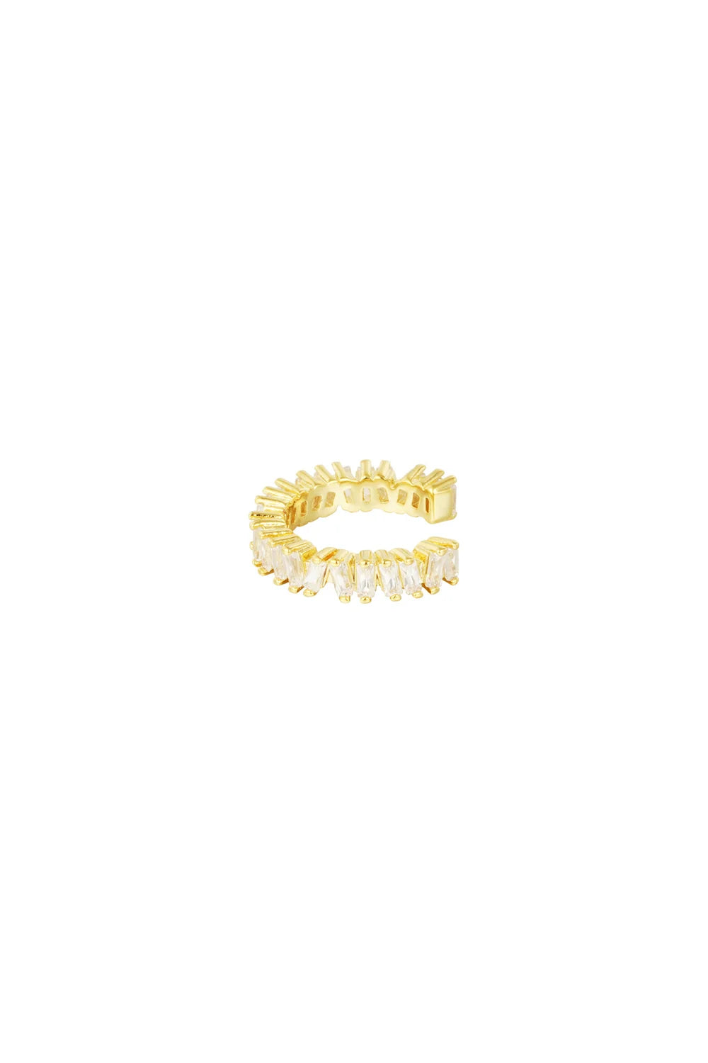 Gouden Earcuff Bold Sparkle | Stainless Steel