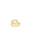 Gouden Earcuff Double Sparkle | Stainless Steel