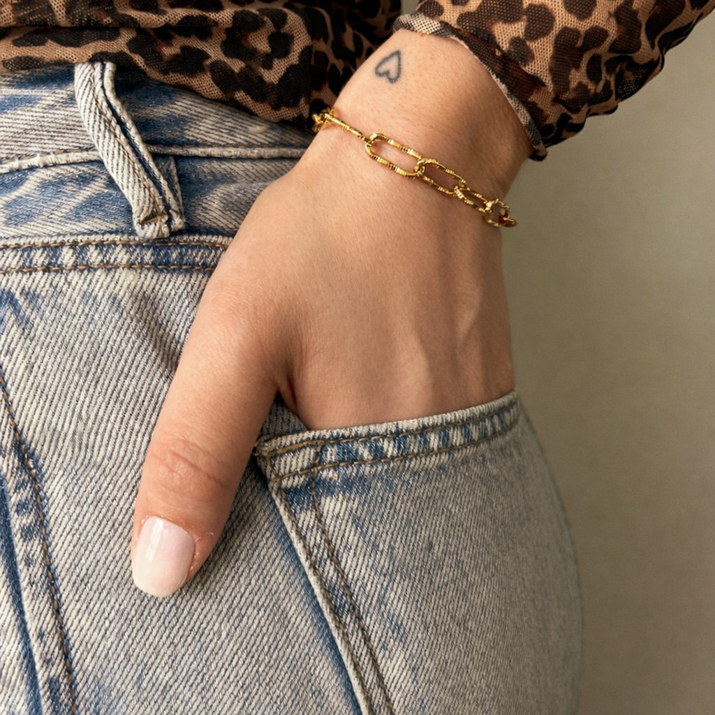 Schakel Armband Goud | Stainless Steel