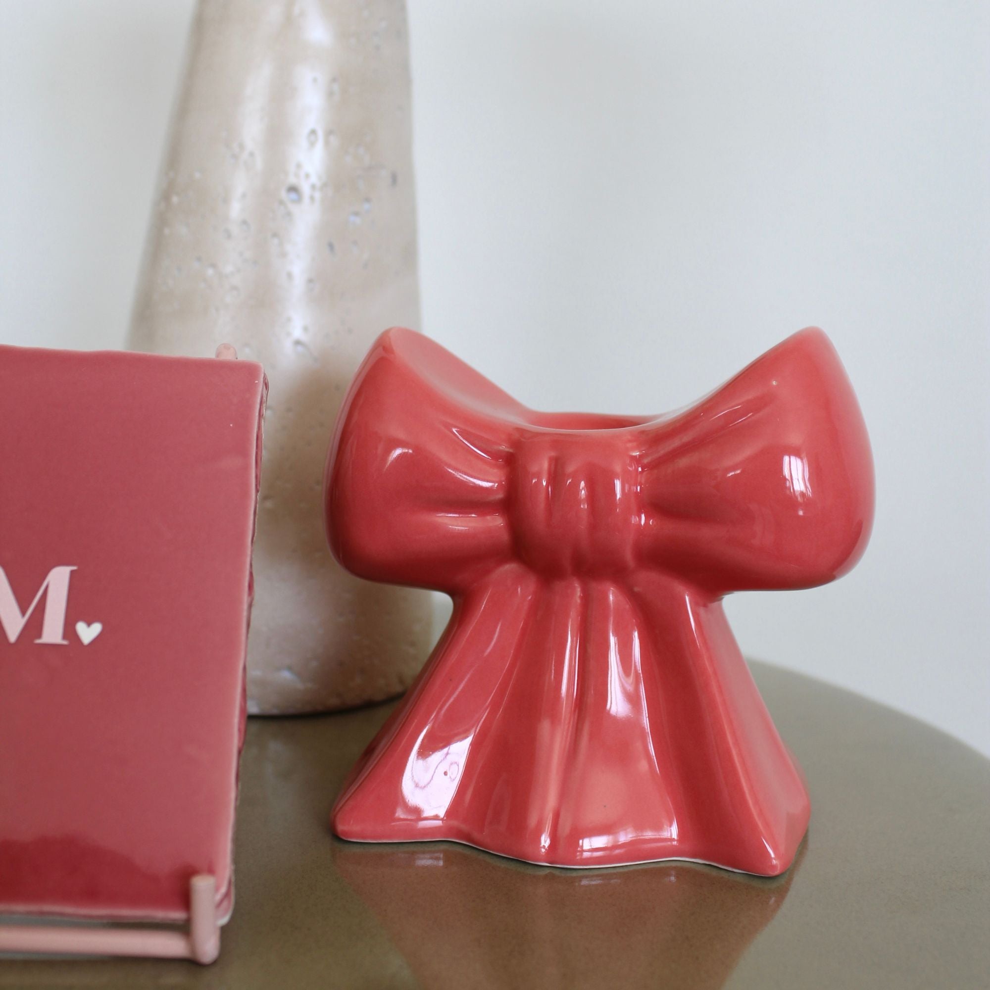Kaarsenstandaard Strik | Warm Rood