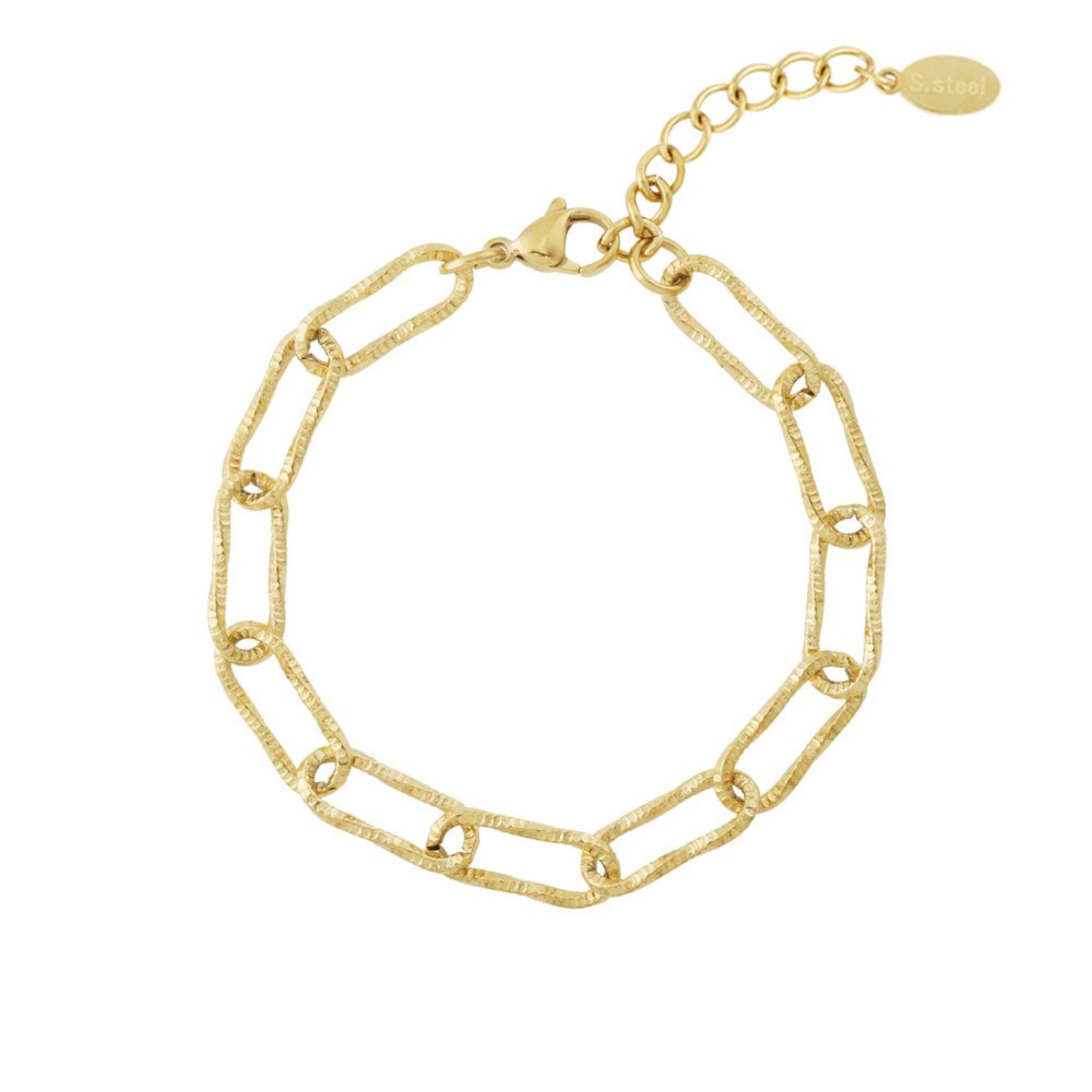 Schakel Armband Goud | Stainless Steel