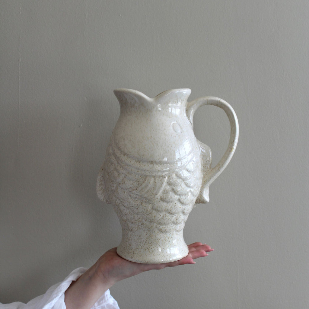 Karaf Keramiek Vis | Beige