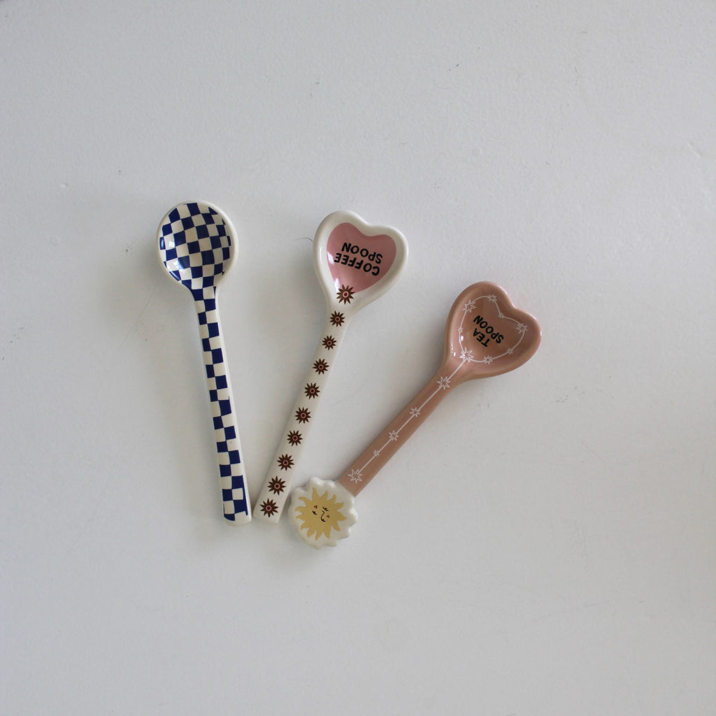 Lepel All The Luck In The World | Checkerboard Blauw