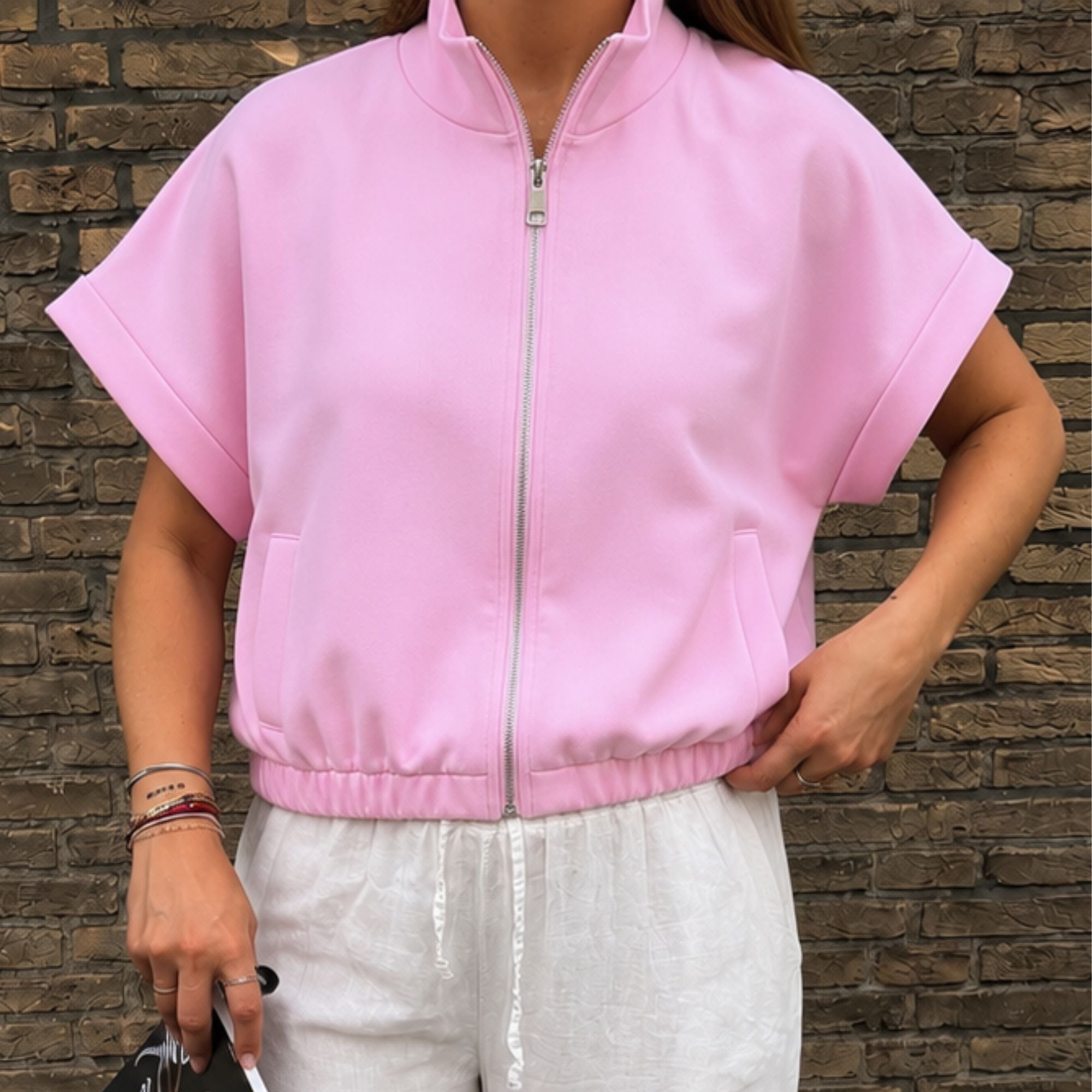 Lexie Vest Roze | One Size