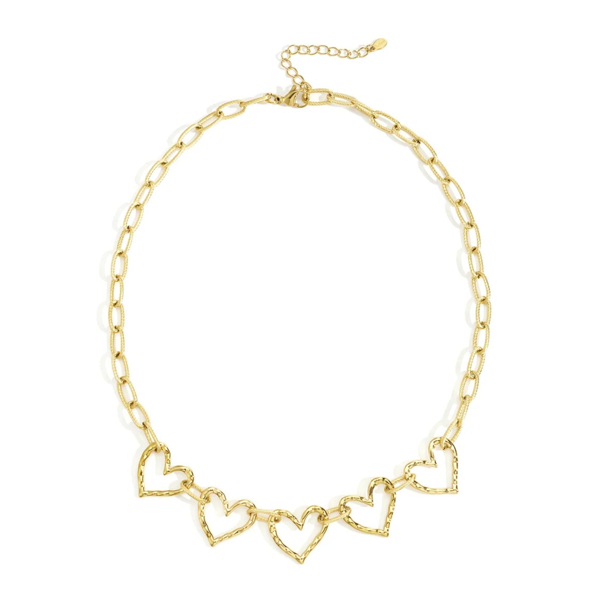 Ketting Goud Hart | Stainless Steel