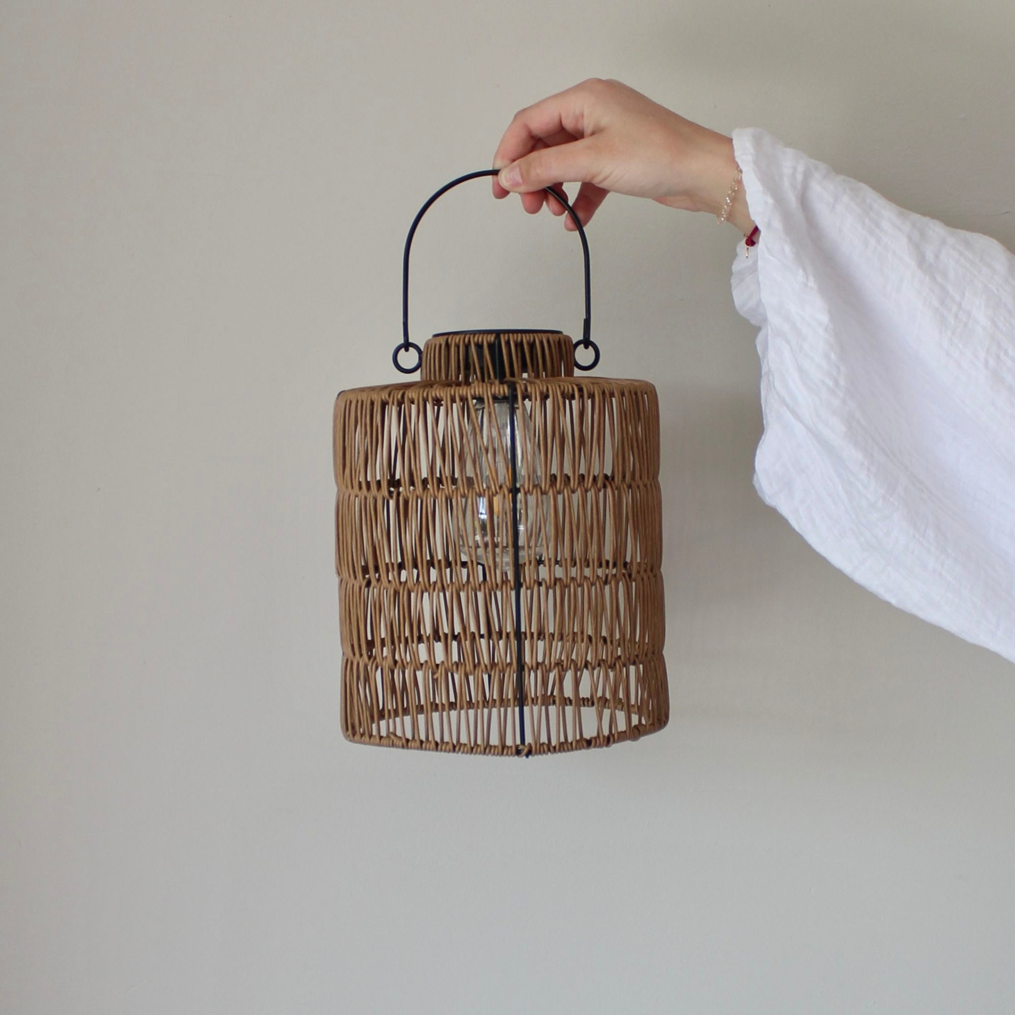 Solar Led Lamp Bruin | Maat S en M