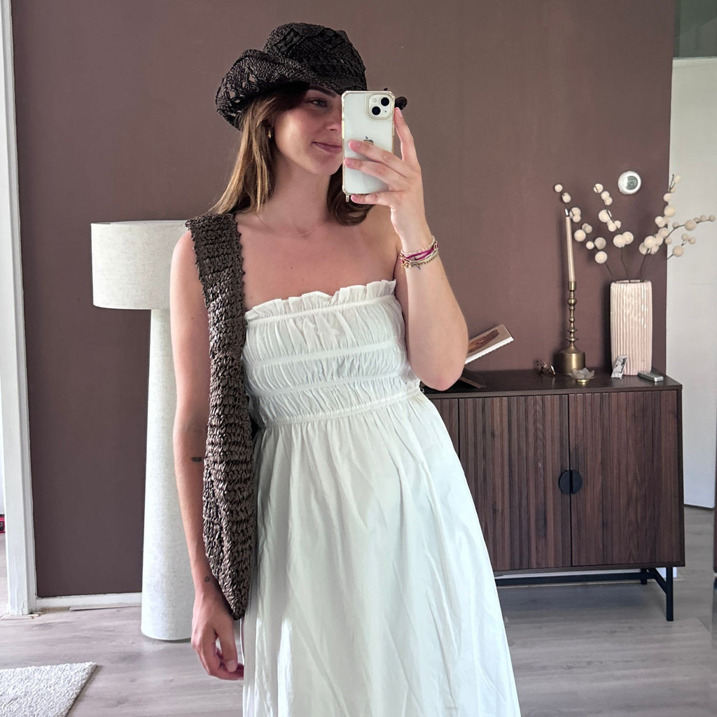 Livia Strapless Jurk Wit
