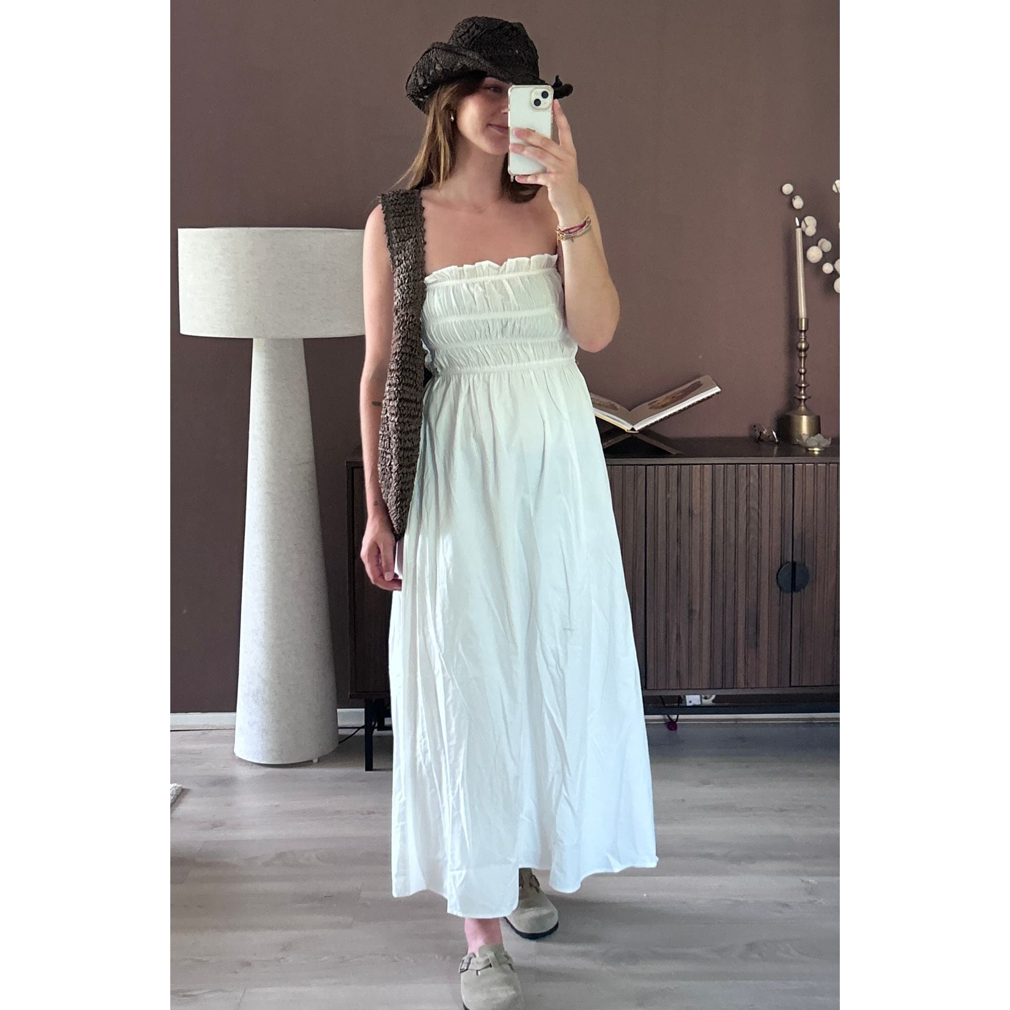 Livia Strapless Jurk Wit