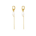 Oorbellen Pearl Pendant | Stainless Steel