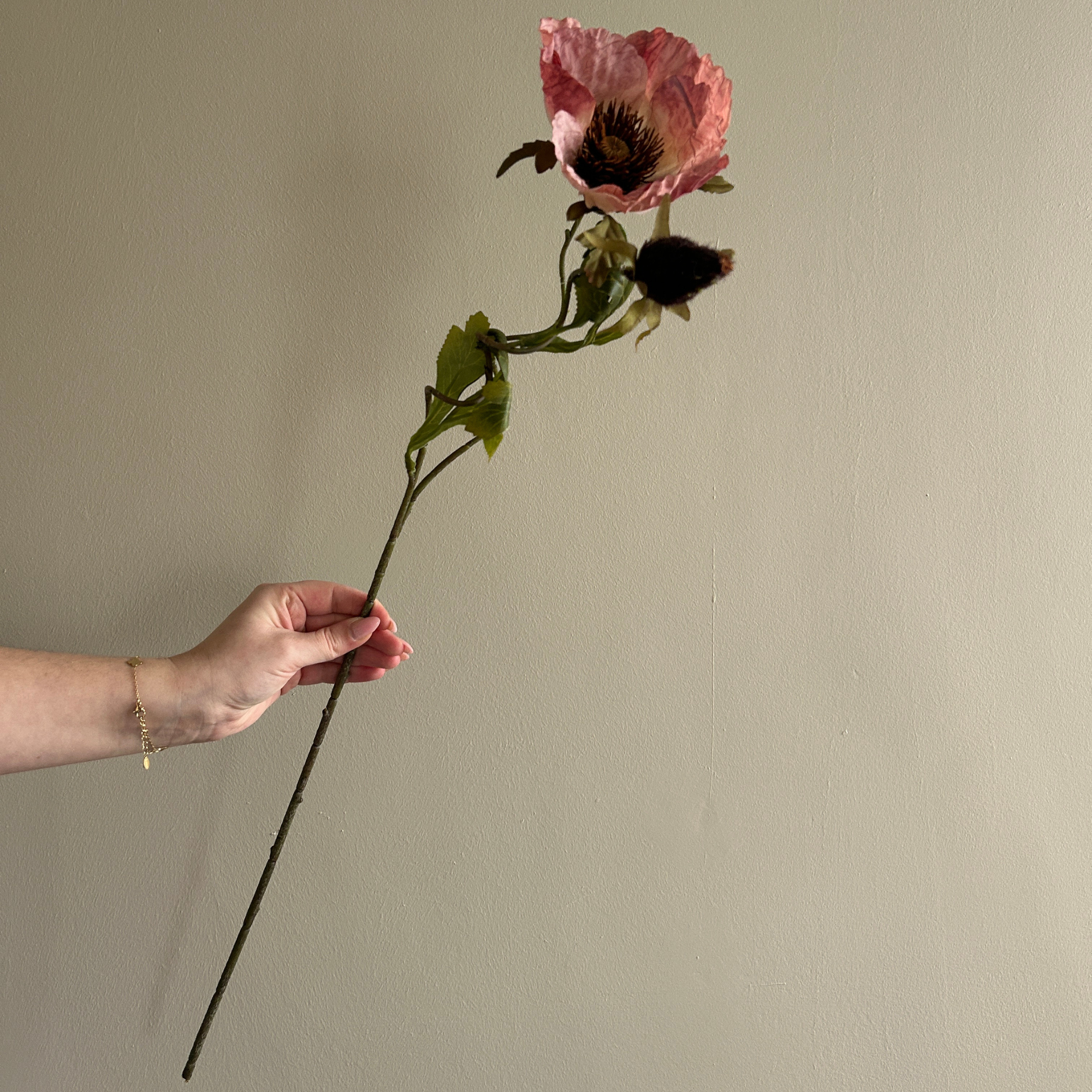Kunstbloem Klaproos Roze