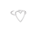 Ring Big Heart Zilver | Stainless Steel
