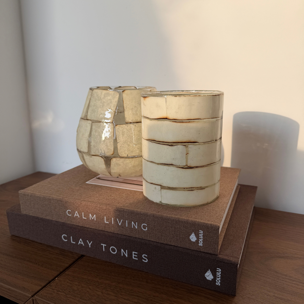 Light & Living Droneri glazen waxinelichthouder 13 x 10 cm