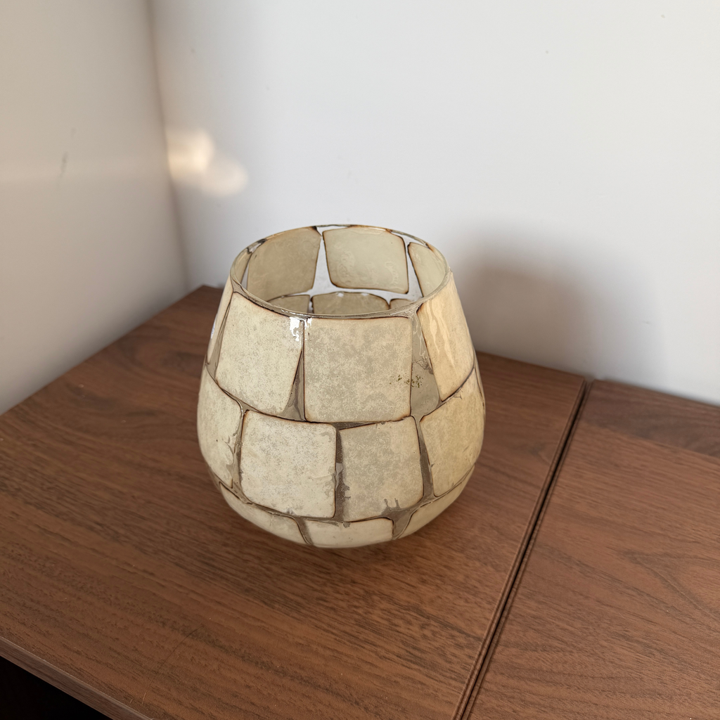 Light & Living Kuala glazen waxinelichthouder 14 x 14 cm