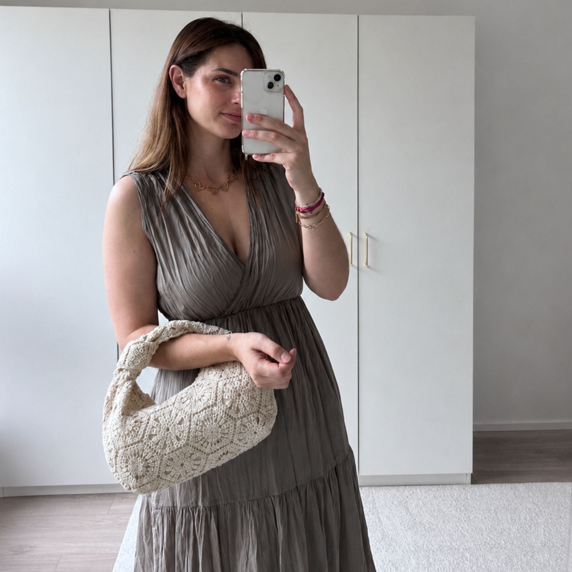 Lola Jurk Taupe | One Size