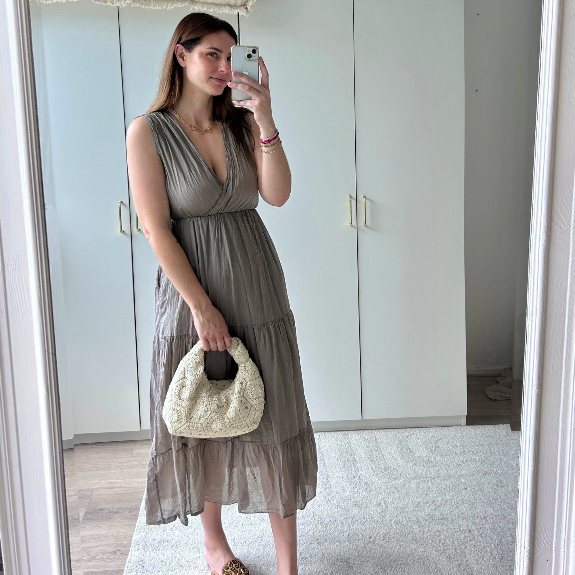 Lola Jurk Taupe | One Size