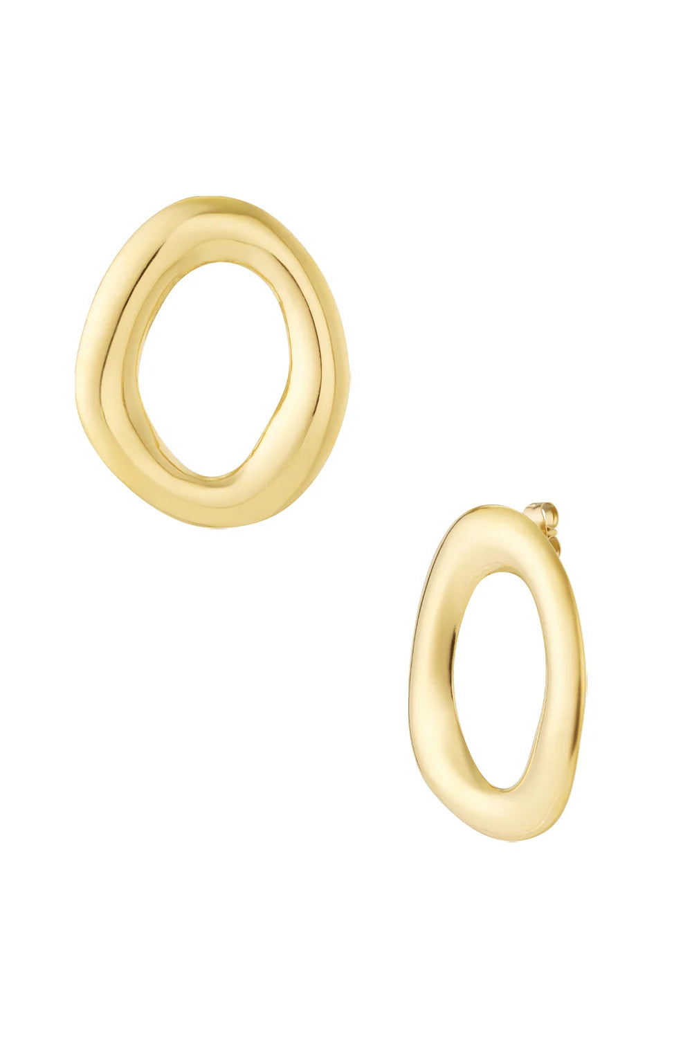 Oorbellen Oval Gold | Stainless Steel