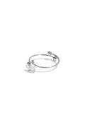 Verstelbare zilverkleurige stainless steel ring met klein sterretje – Mysa Lifestyle
