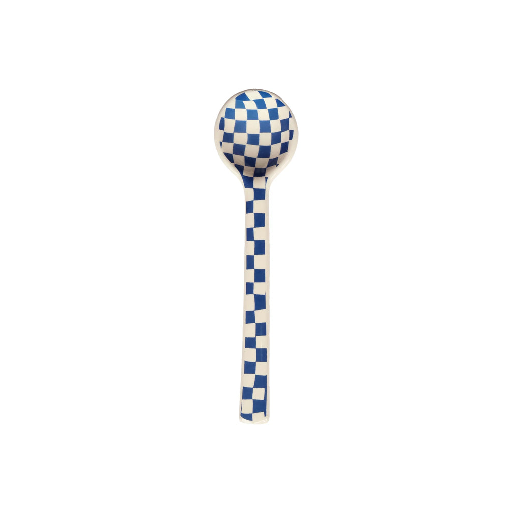 Lepel All The Luck In The World | Checkerboard Blauw