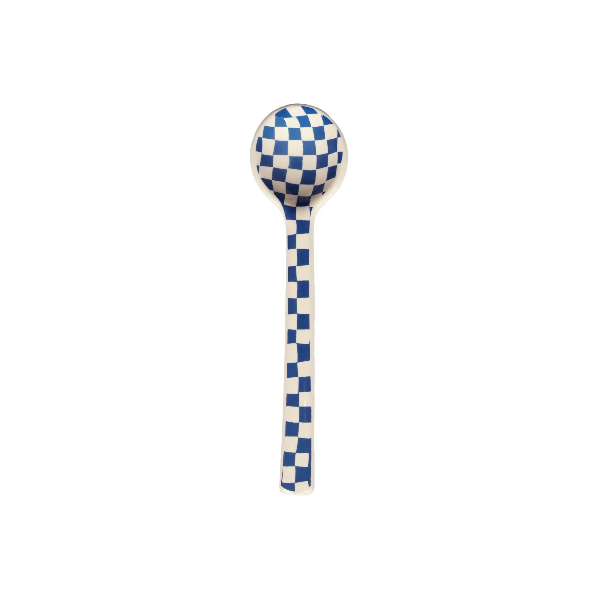 Lepel All The Luck In The World | Checkerboard Blauw