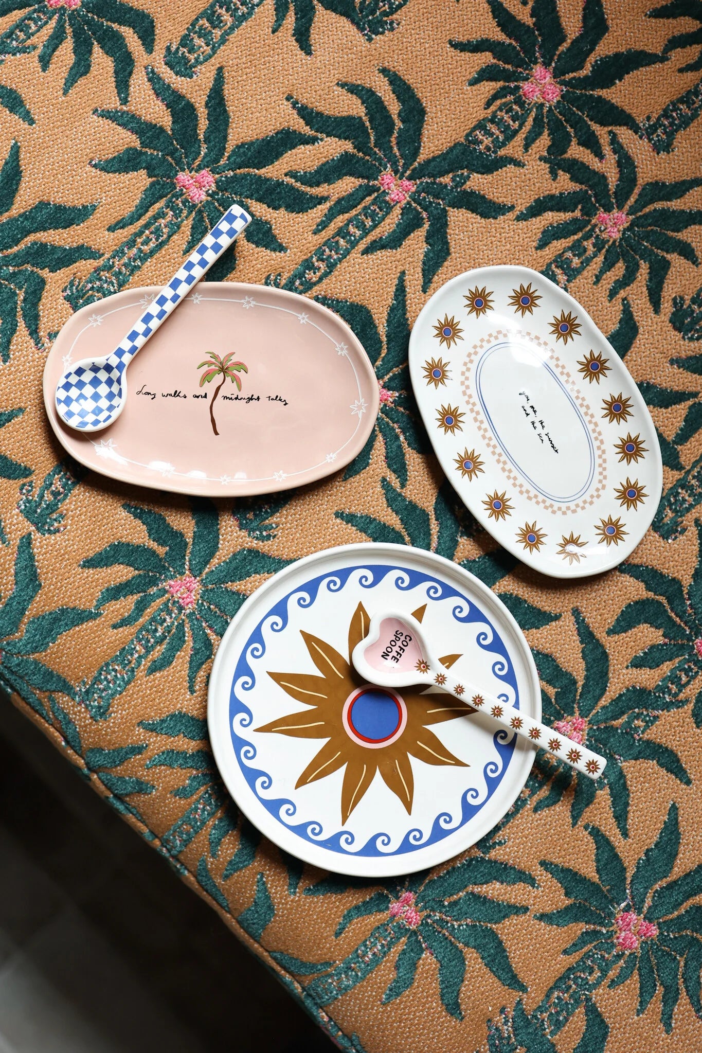 Serveerbord All the Luck in the World | Ster met Blauwe Golven